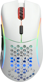 Glorious Model D Wireless GLO-MS-DW-MW 19000 DPI 6 Tuş RGB Optik Mat Beyaz Kablosuz Gaming (Oyuncu) Mouse