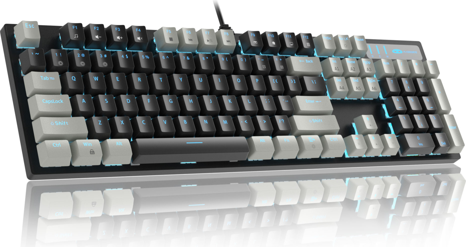 MageGee MK-STORM 104 Tuş Red Switch Kablolu Türkçe Q Gri-Siyah Gaming Klavye