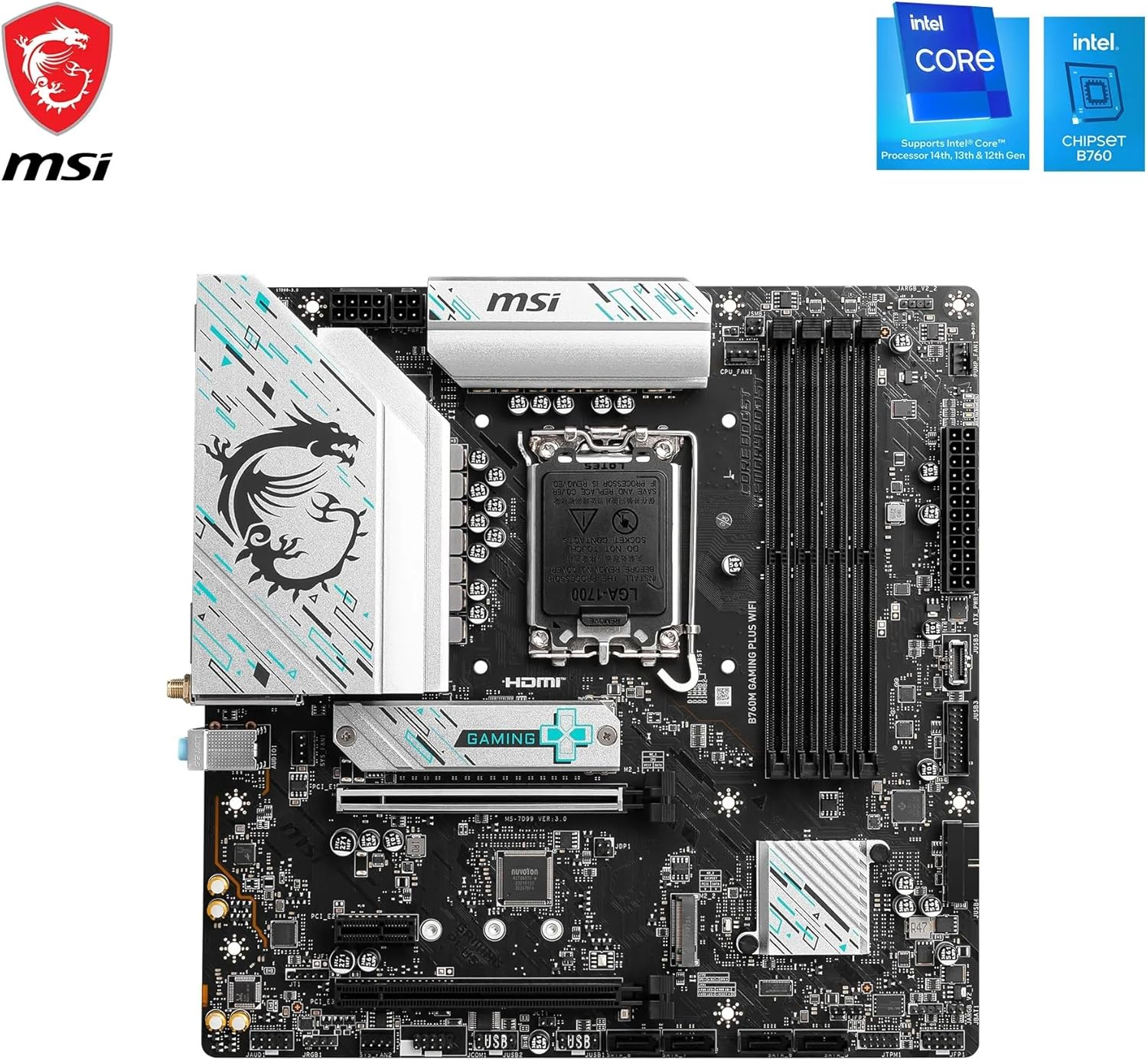 MSI B760M GAMING PLUS WIFI DDR5 mATX Gaming Anakart