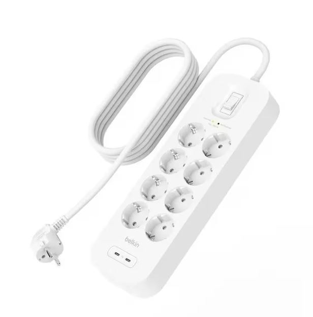 Belkin SRB004 2M 8`li Akım Korumalı Priz