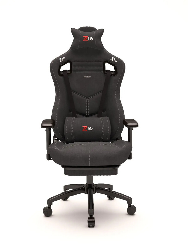 Zio Venom 1565B1110 Jet Black Keten Stone Gray Oyuncu Koltuğu