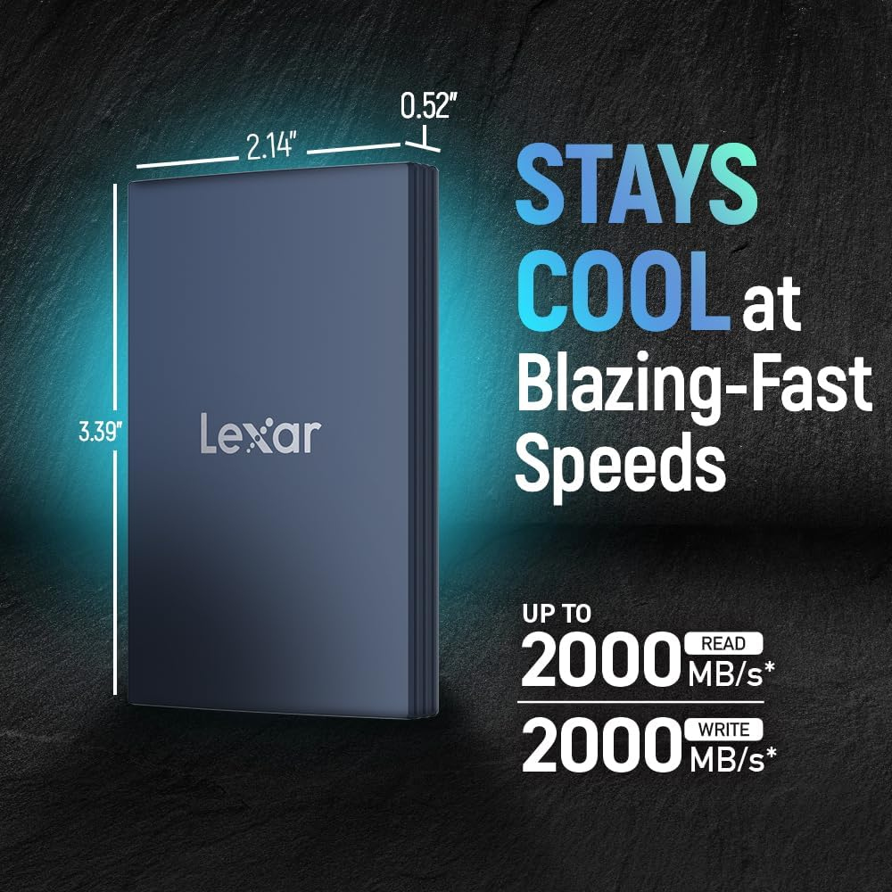 Lexar 2TB LAR700X002T-RNBNG EXT.SSD USB3.2  2000MB/ 2000MB/s  SSD Disk