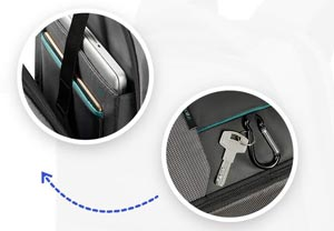 Samsonite 16N-01-005 Qibyte 15.6″ Mavi Notebook Sırt Çantası 