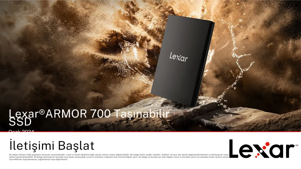 Lexar 1TB LAR700X001T-RNBNG EXT.SSD USB3.2  2000/2000MB/s SSD Disk