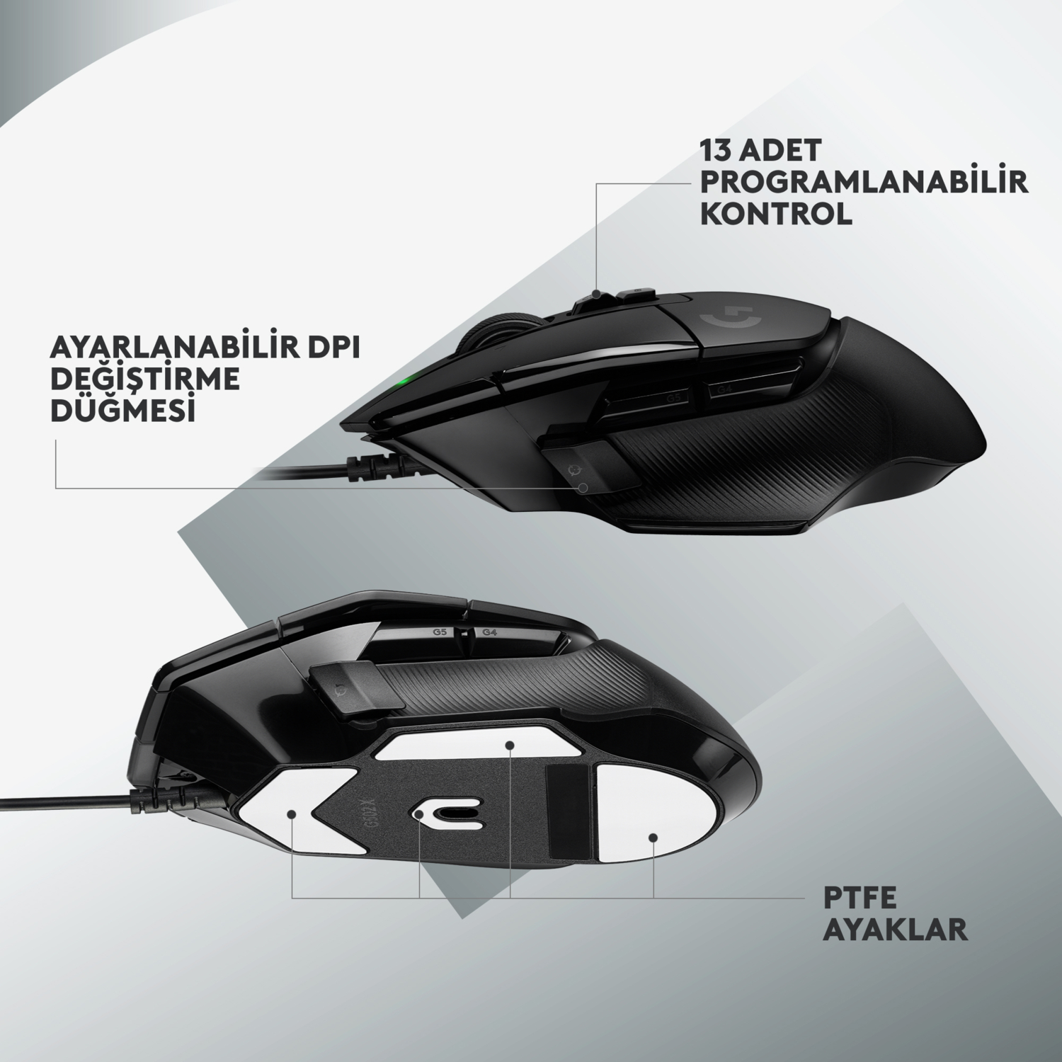 Logitech G502 X 910-006139 Kablolu Gaming Mouse
