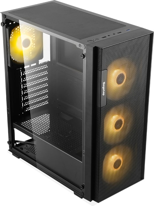 SEGOTEP Axe 5 Siyah 750W 80+ Bronze PCIE 5.1 Midi Tower Kasa