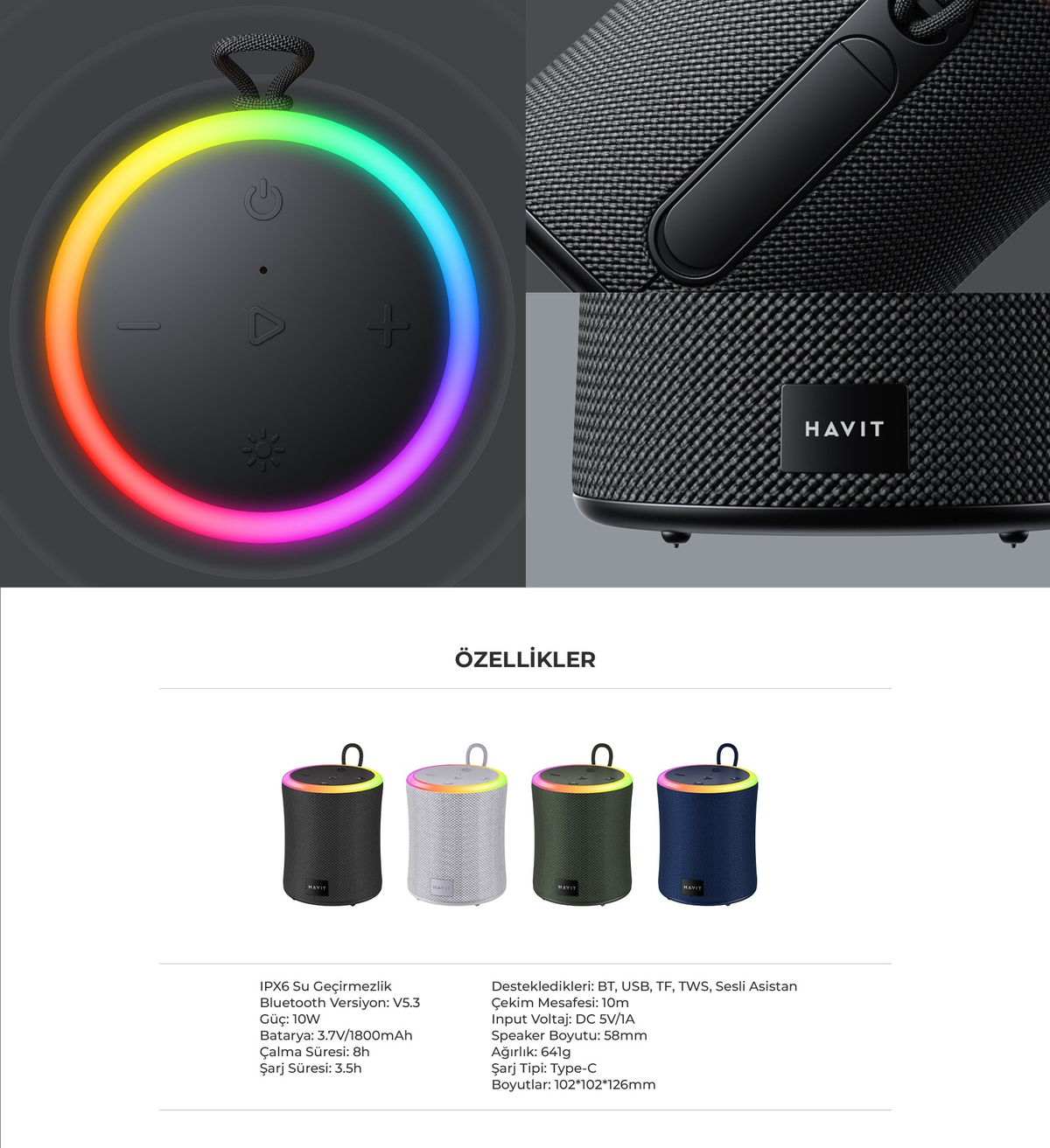 Havit SK832BT Bluetooth Hoparlör