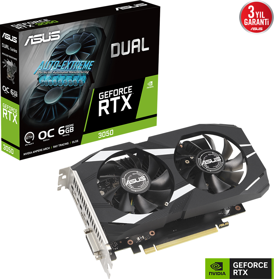 ASUS DUAL-RTX3050-O6G Gaming Ekran Kartı