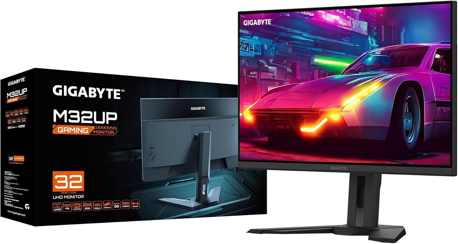 Gigabyte M32UP 31.5″ 160Hz 1Ms HDMI,DisplayPort Adaptive-Sync IPS 4K Gaming Monitör