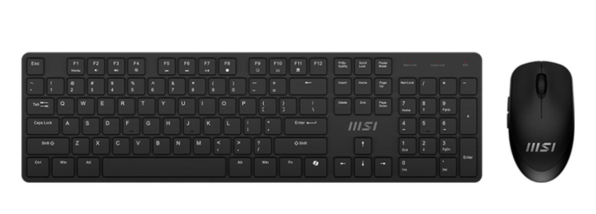 MSI Forge K200 Wirelesss Combo Kablosuz Klavye Mouse Seti