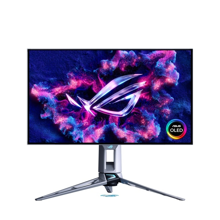 ASUS ROG Swift PG27AQWP-W 26.5″ Dual Mode 2560x1440 2K-540Hz/HD-720Hz 0.02Ms OLED True Black Pivot Gaming Monitör