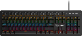 MSI FORGE GK300 Red Switch RGB Mekanik Gaming Klavye