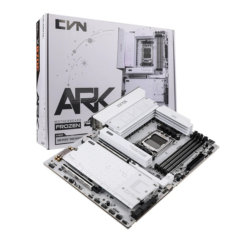Colorful CVN X870E ARK FROZEN V14 AMD AM5 DDR5 8200Mhz ATX Gaming (Oyuncu) Anakart