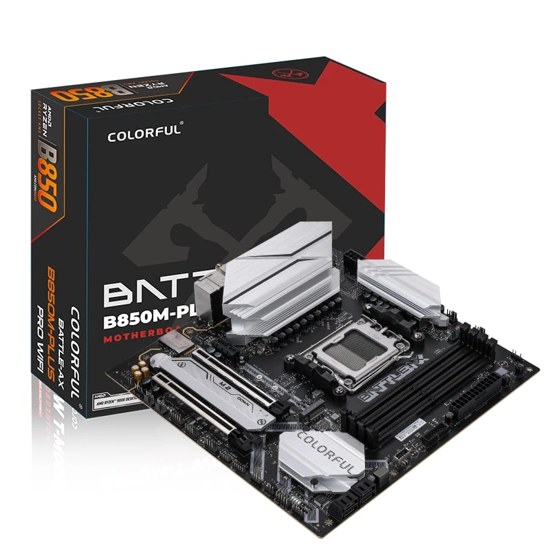 COLORFUL BATTLE-AX B850M-PLUS PRO WIFI V14 DDR5 7600MHz mATX AM5 Gaming (Oyuncu) Anakart