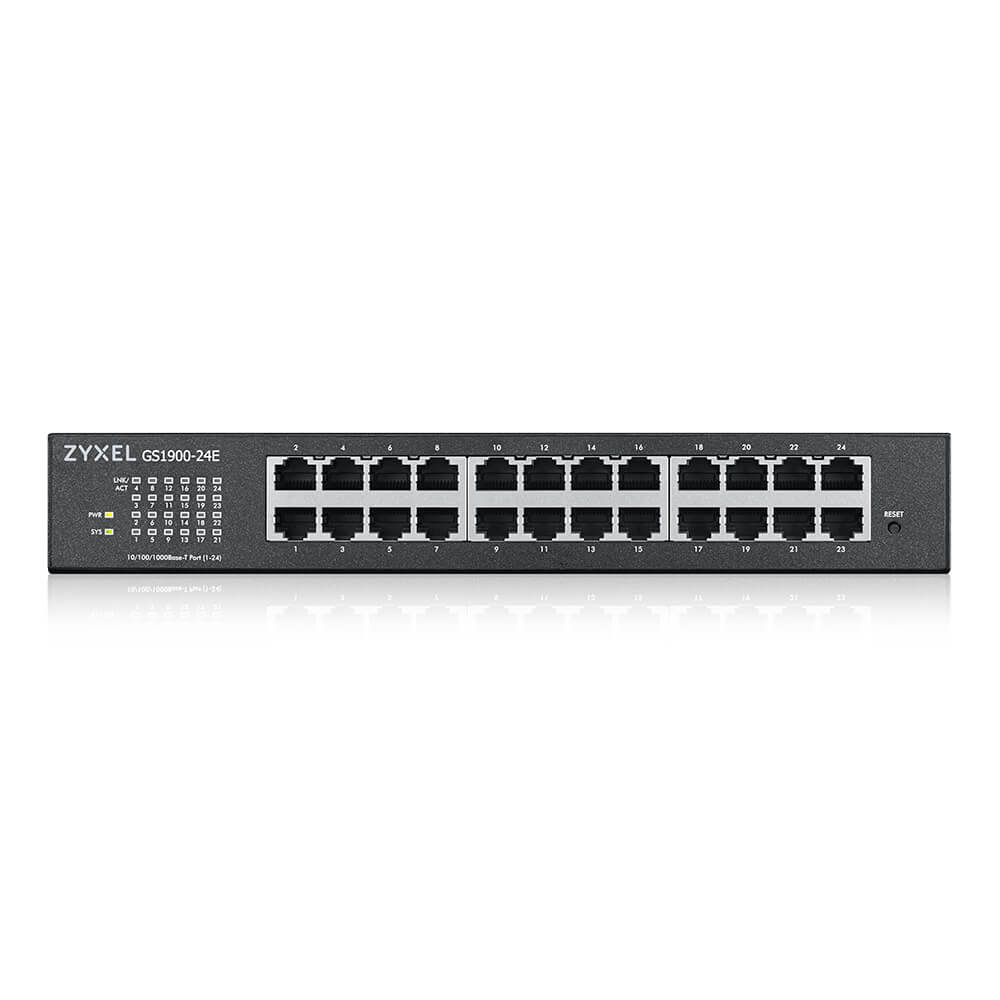 Zyxel GS1900-24-EU0102F 24 Port 10/100/1000+2xDual SFP L2 Yönetilebilir Switch