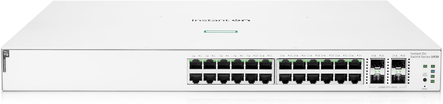HPE Aruba JL684B 24 Port 10/100/1000 Mbps Yönetilebilir Gigabit PoE 4SFP Switch