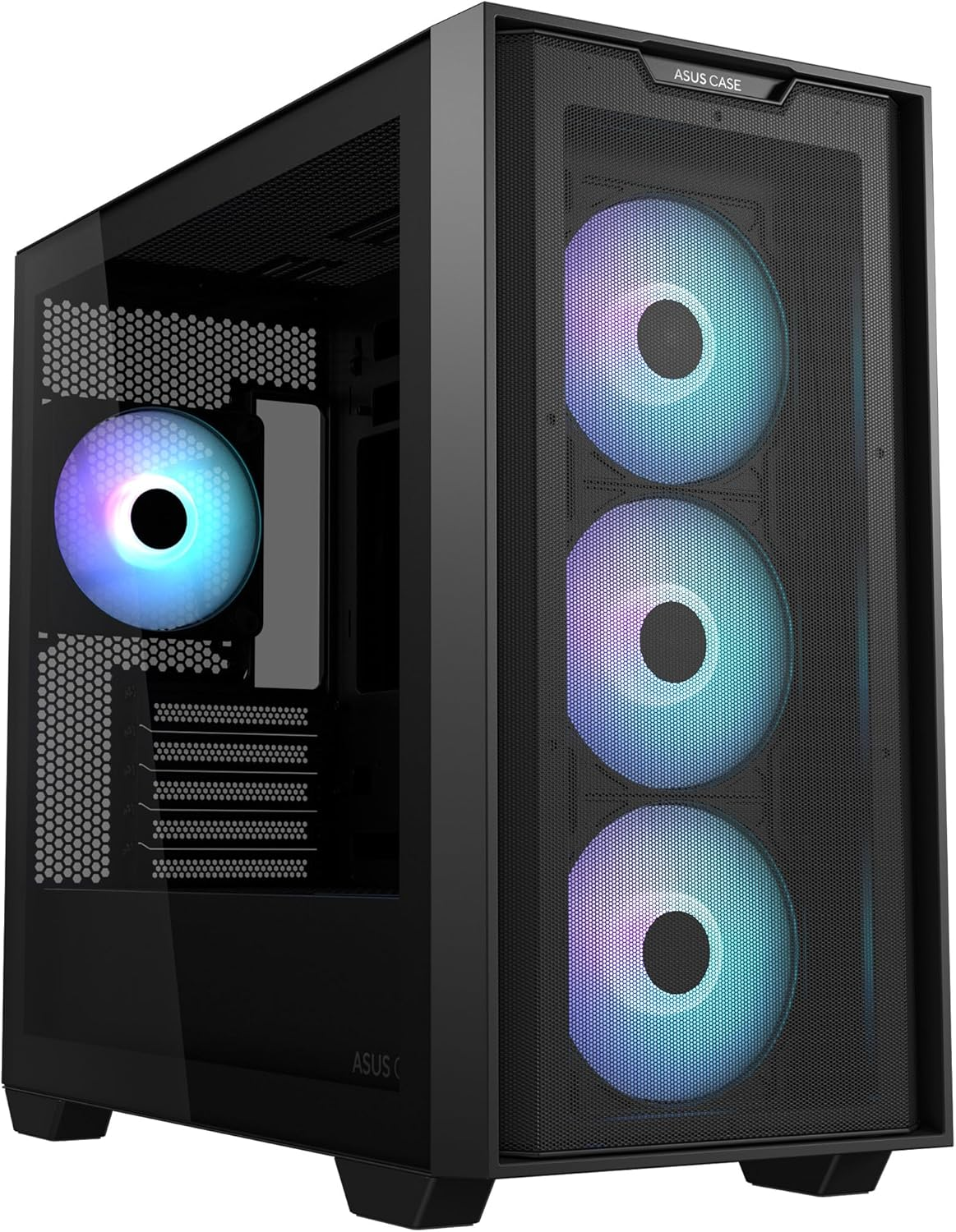 ASUS A21 Plus ARGB Temperli Cam USB 3.2 mATX Mesh Siyah Mid Tower Gaming Kasa