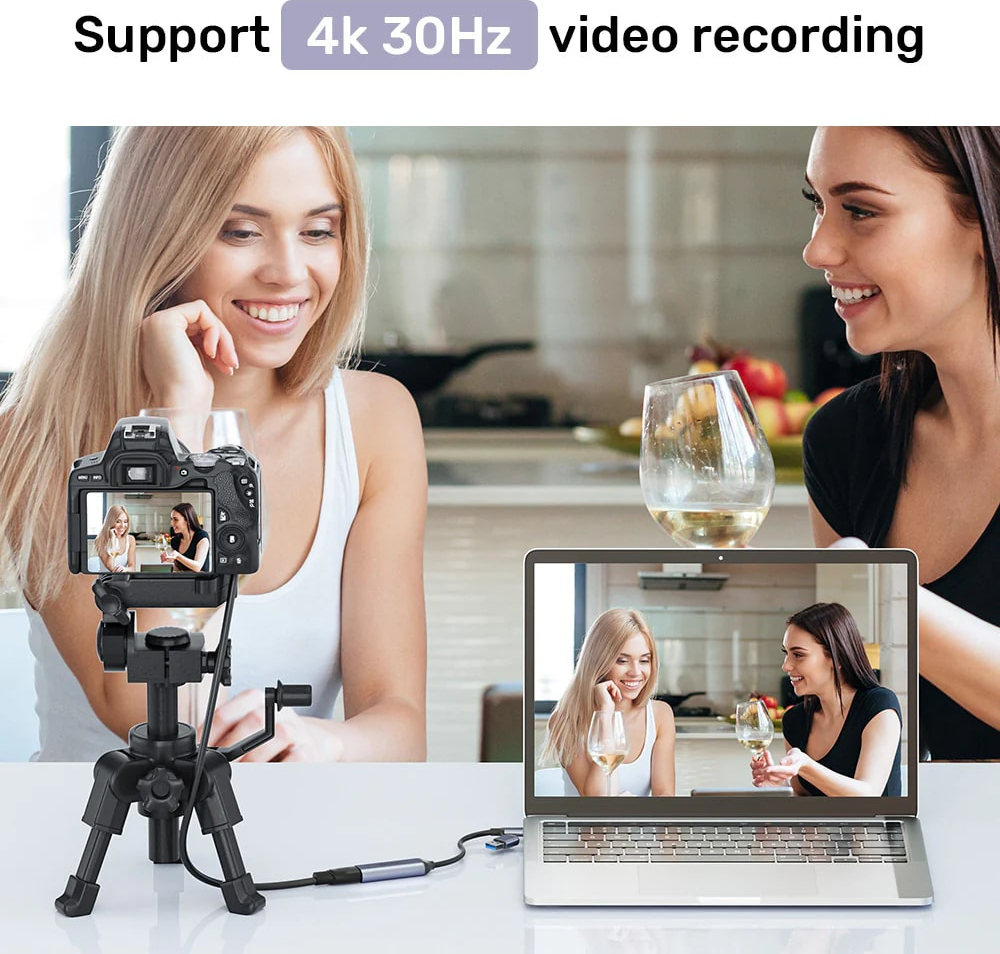 Unitek 4K Video Capture Kart HDMI To USB-C/A V1167A