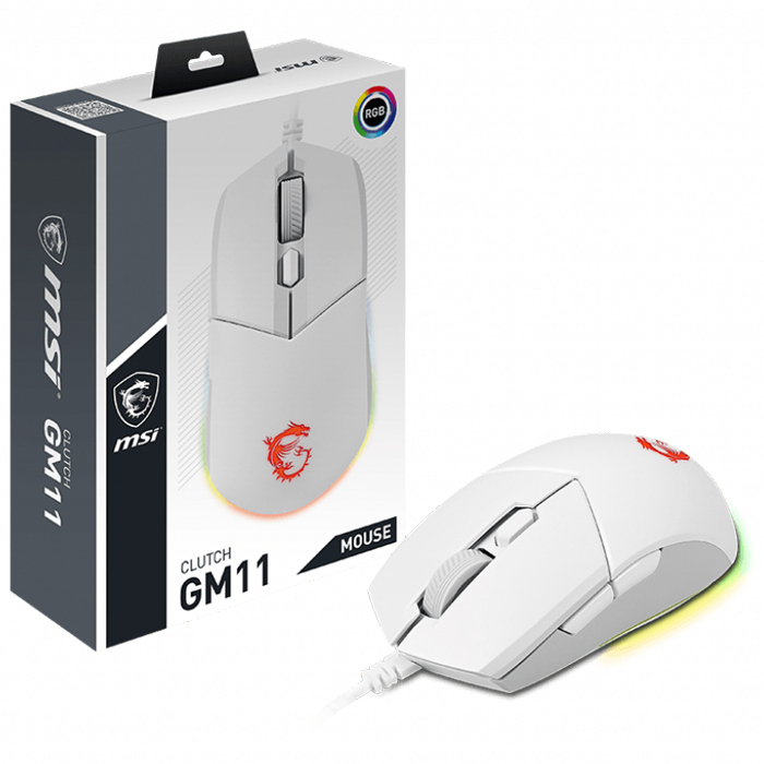 MSI Clutch GM11 White Kablolu Gaming Mouse