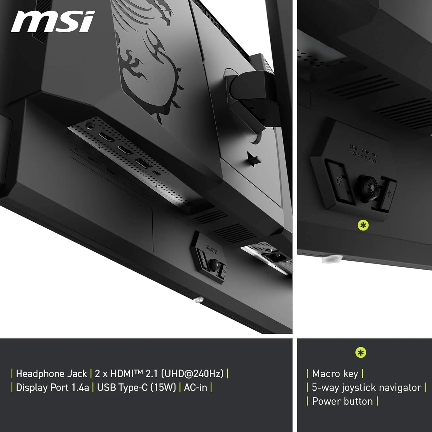 MSI MAG 272UP QD-OLED X24 26.5 240Hz 0.03Ms Adaptive Sync 4K UHD Flat Gaming (Oyuncu) Monitör