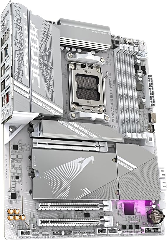 Gigabyte X870 AORUS ELITE WIFI7 ICE Soket AM5 ATX Gaming (Oyuncu) Anakart