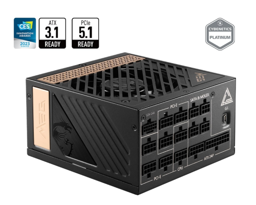 MSI MEG Ai1300P PCIE5 1300W 80+ Platinum Full Modüler Power Supply