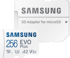 Samsung Evo Plus 256GB Adaptörlü Micro SDXC Hafıza Kartı (MB-MC256SA/TR)