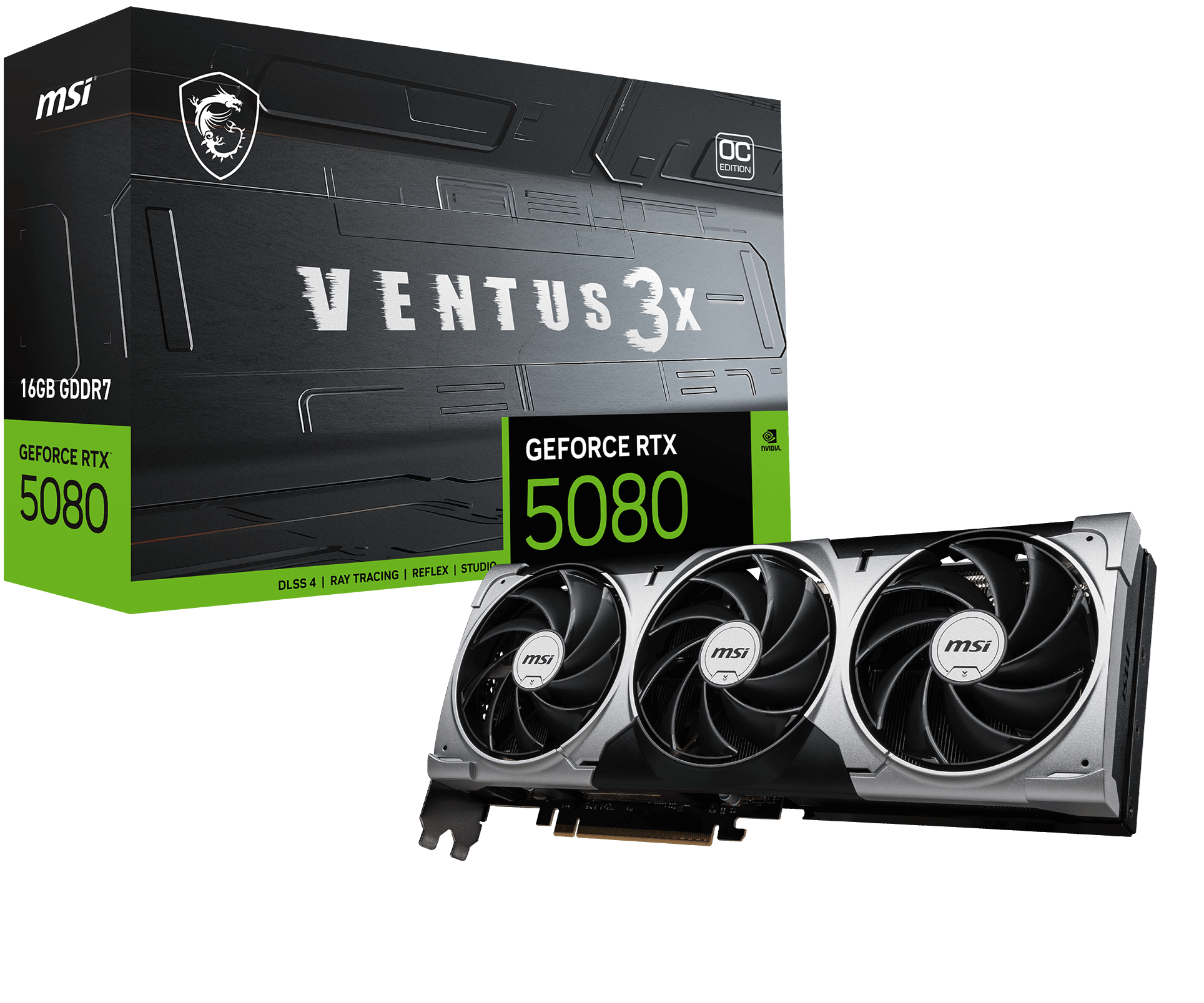 MSI GeForce RTX 5080 16G VENTUS 3X OC GDRR7 256 B DX12 Gaming (Oyuncu) Ekran Kartı