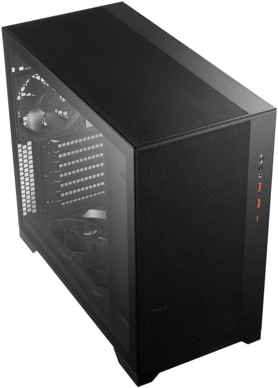FSP CMT580B Siyah E-ATX 4x120mm Siyah Fan Temperli Cam Type-C Mesh E-ATX Full Tower Gaming Kasa