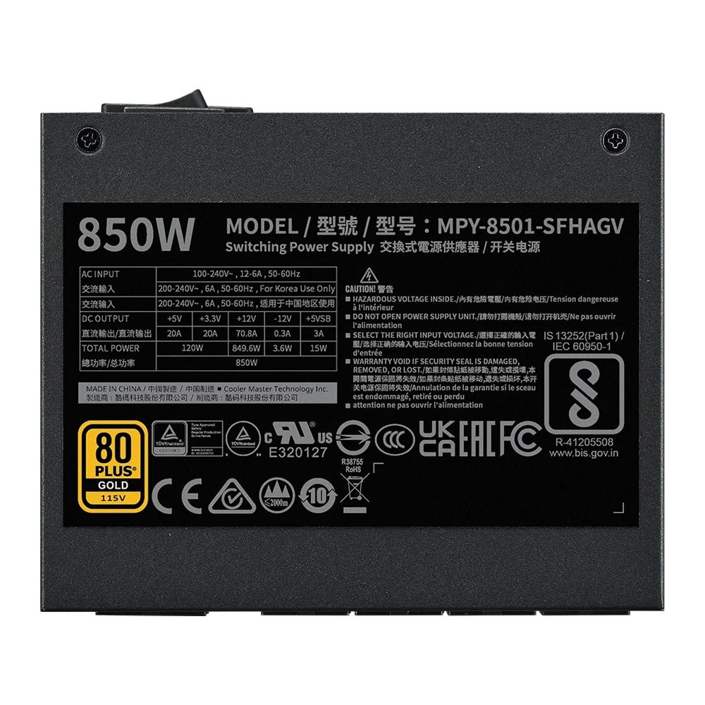 Cooler Master V SFX  850W ATX 3.1 PCI-E 5.0 80+ Gold 92mm Fan Full Modüler Power Supply