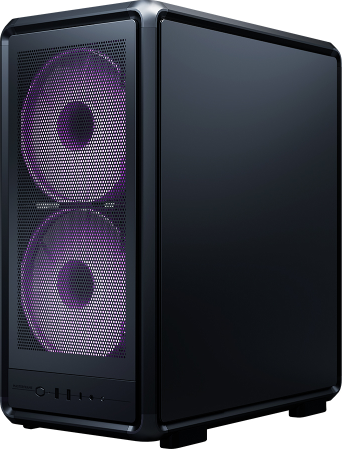 Cooler Master MasterFrame 500TG Mesh ATX BTF Alüminyum Siyah Mid Tower Gaming Kasası