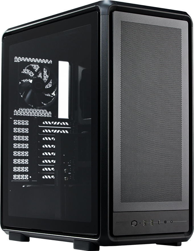 Cooler Master MasterFrame 500TG Mesh ATX BTF Alüminyum Siyah Mid Tower Gaming Kasası