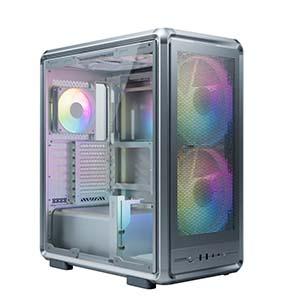 Cooler Master MasterFrame 500TG Mesh ATX BTF Alüminyum Gümüş Gri Mid Tower Gaming Kasası