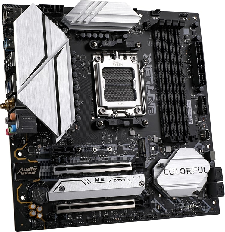 COLORFUL BATTLE-AX B850M-PLUS PRO WIFI V14 DDR5 7600MHz mATX AM5 Gaming (Oyuncu) Anakart