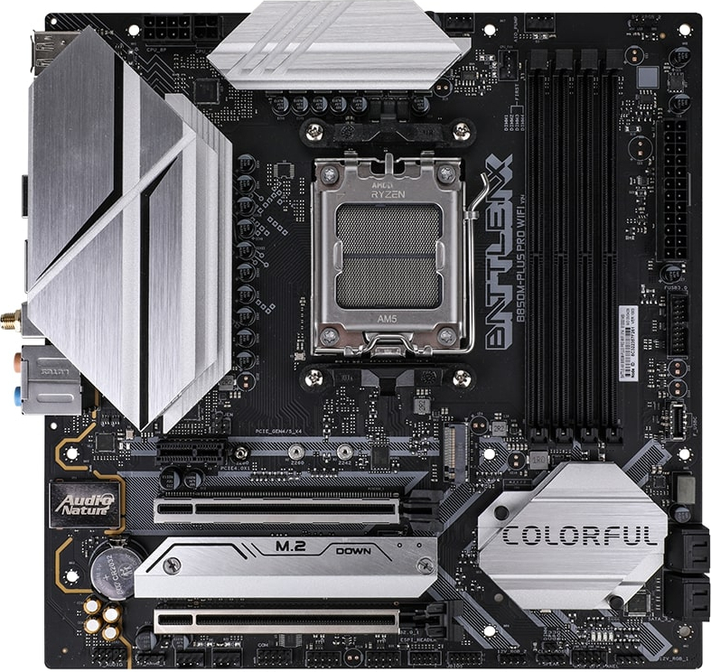 COLORFUL BATTLE-AX B850M-PLUS PRO WIFI V14 DDR5 7600MHz mATX AM5 Gaming (Oyuncu) Anakart
