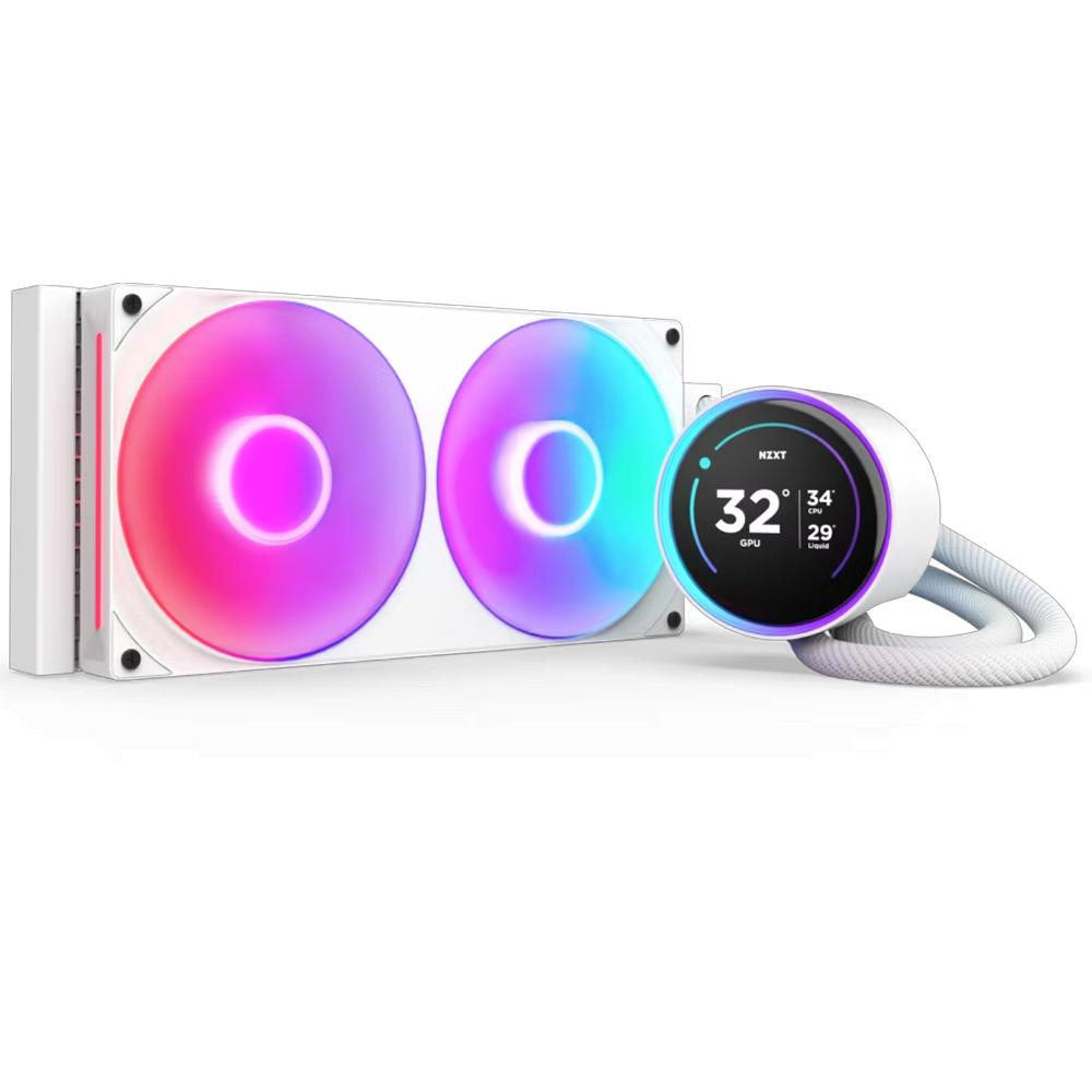 NZXT Kraken Elite 280 RL-KR28E-W2 280mm LCD RGB Beyaz İşlemci Sıvı Soğutucu (2024)