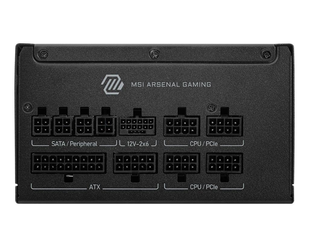 MSI MAG A850GLS PCIE5 Siyah 850W 80+ Gold Full Modüler Power Supply