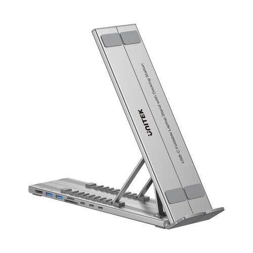 Unitek USB-C Katlanabilir Dizüstü Bilgisayar Standı ve Bağlantı İstasyonu (D1137AGY01)