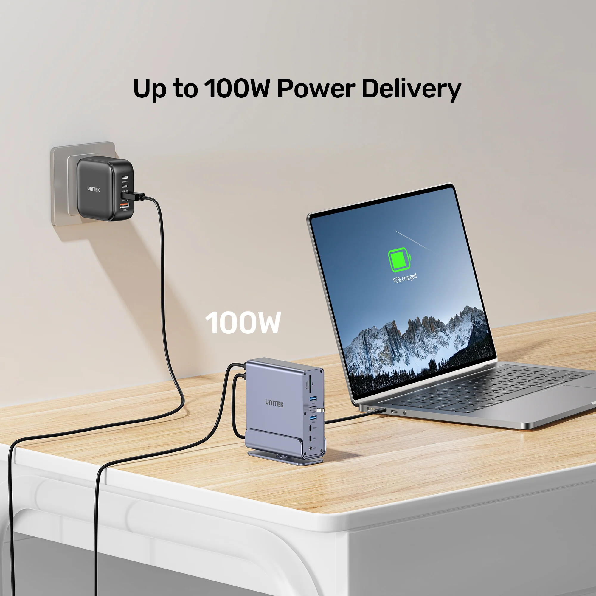 Unitek Universal DisplayLink Üçlü 4K Bağlantı İstasyonu (D1135AGY01)