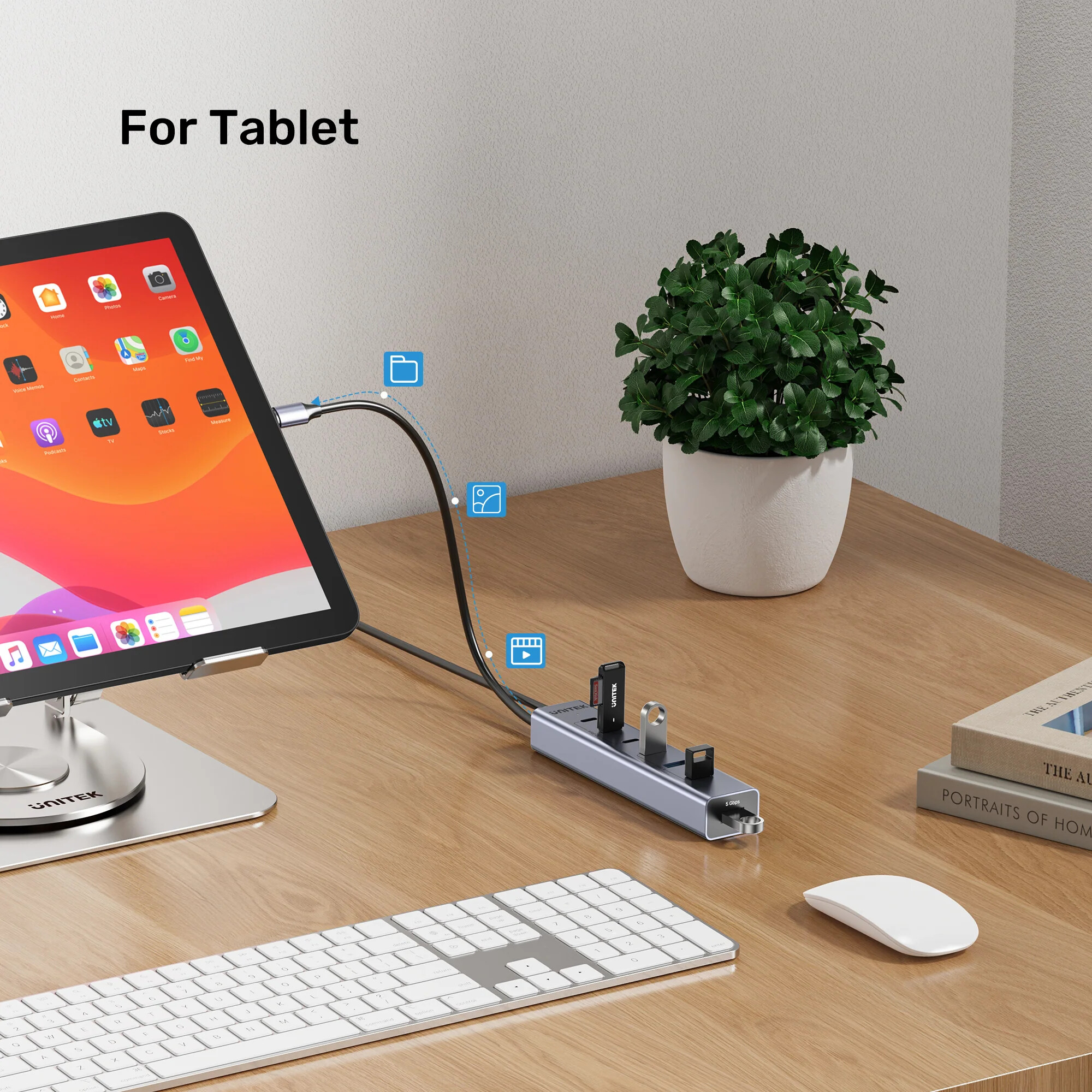 Unitek uHUB S7+ 7`si 1 arada USB-C Hub (H1335AGY01-EU)