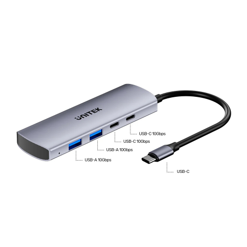 Unitek uHUB Q4 4in1 10 Gbps USB-C Hub (H1112DGY01)