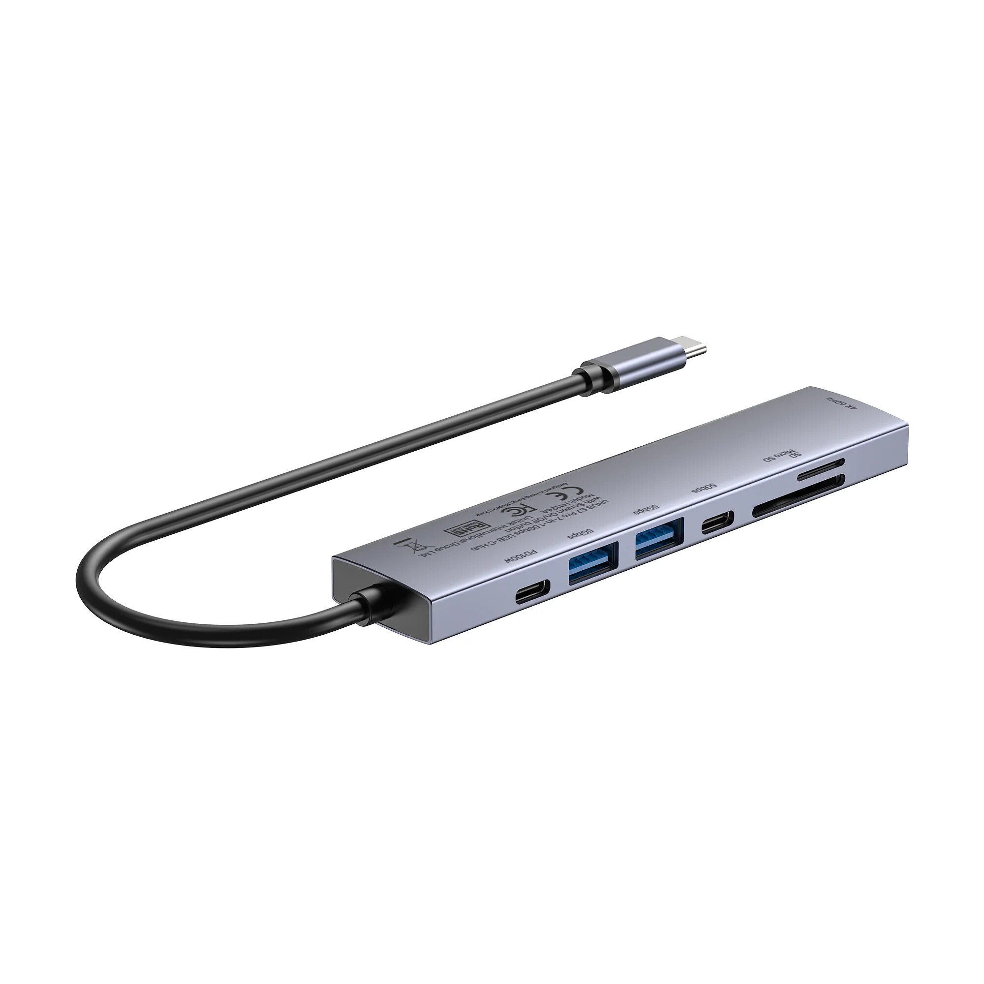Unitek uHUB S7 Pro 7`si 1 arada 5 Gbps USB-C Hub (H1124AGY01)