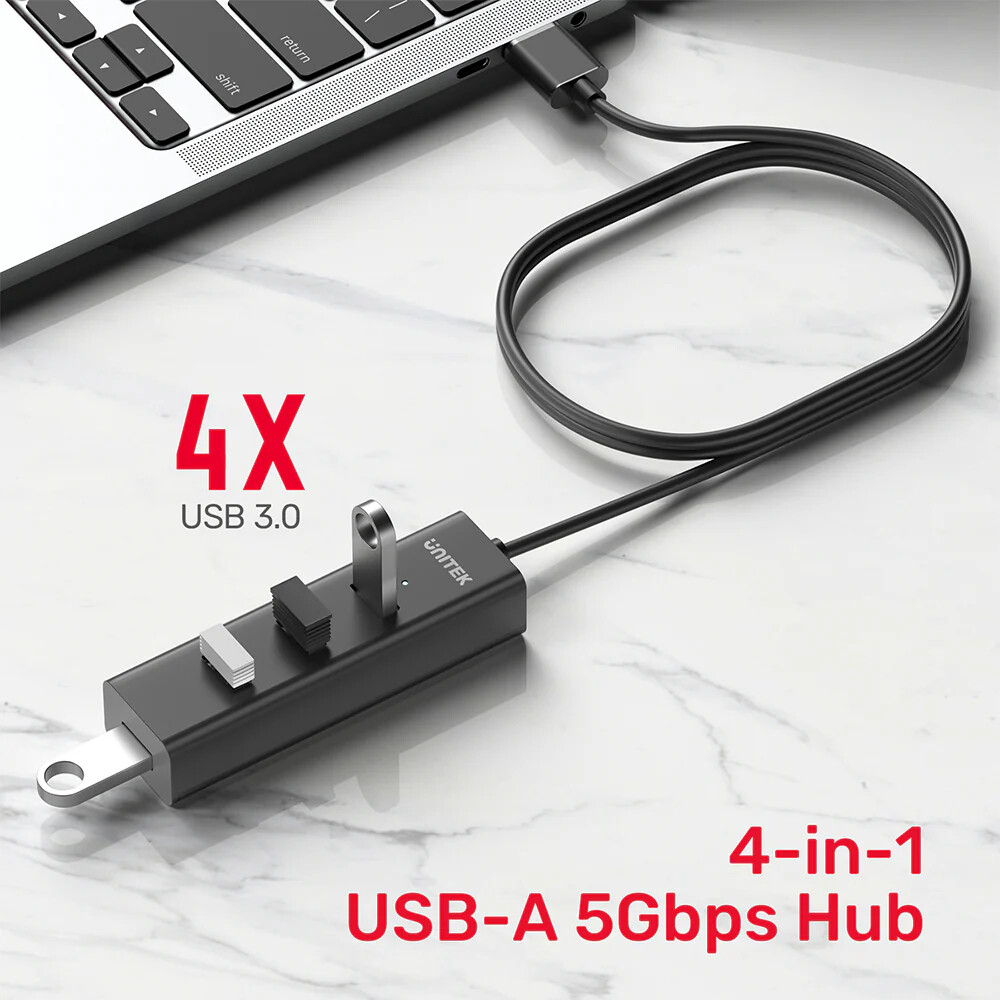 Unitek 4-in-1 USB-A 5Gbps Hub (Y-3089V01)