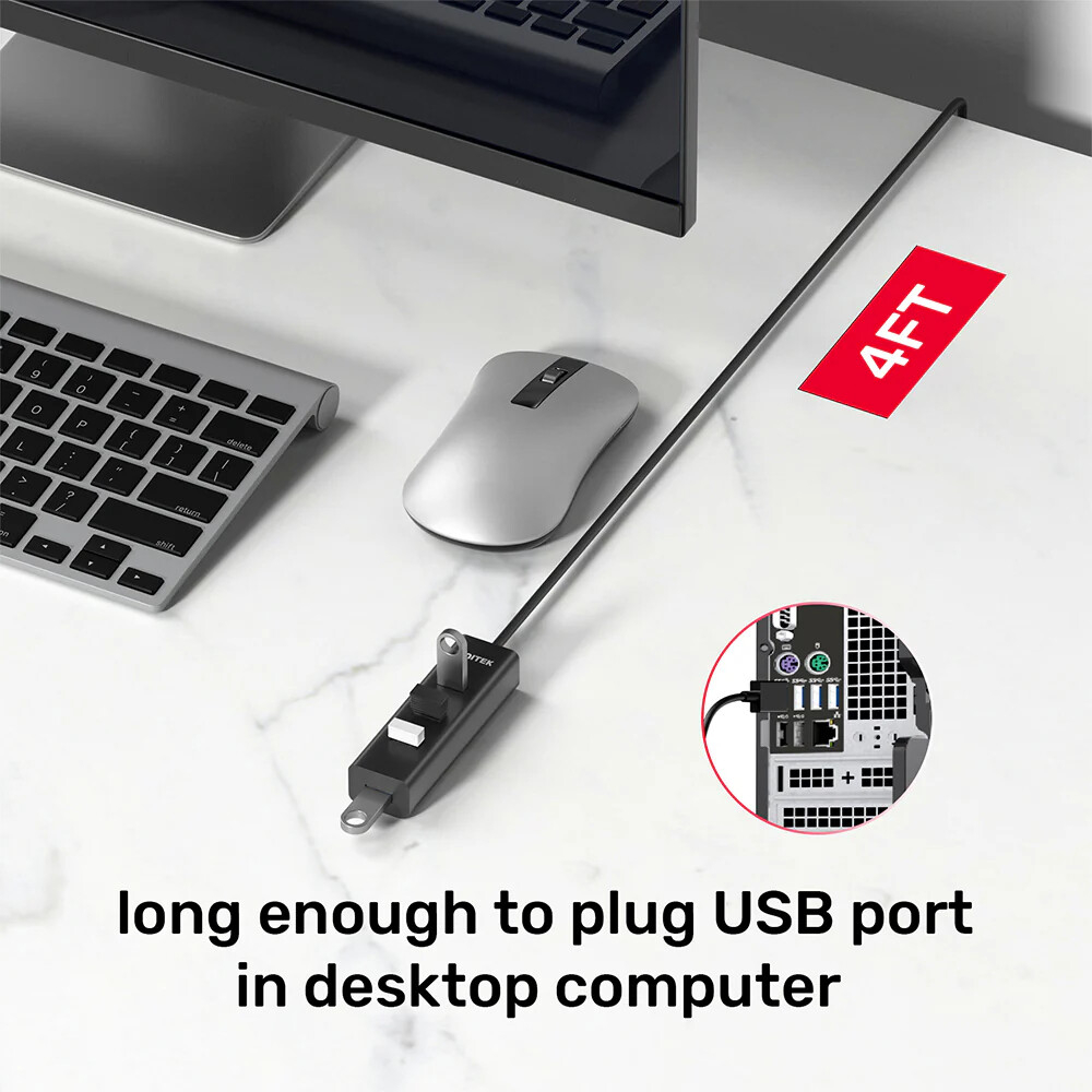 Unitek 4-in-1 USB-A 5Gbps Hub (Y-3089V01)