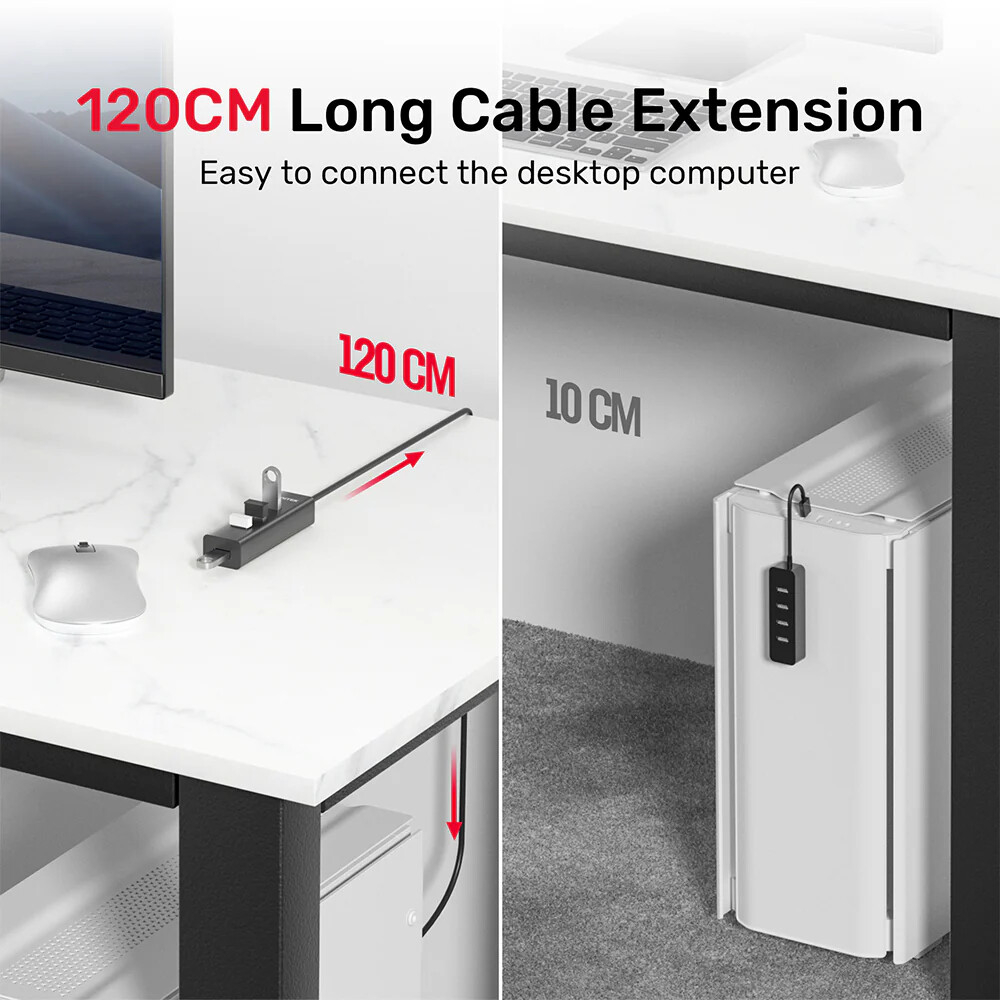 Unitek 4-in-1 USB-A 5Gbps Hub (Y-3089V01)