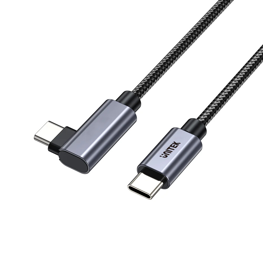 Unitek Type-C to Type-C 100W 5Mt 90 Açı Hızlı Şarj Kablosu (C14123BK-5M)