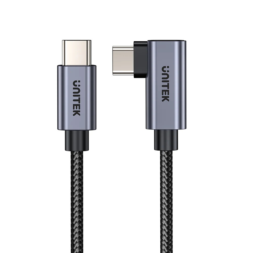 Unitek Type-C to Type-C 100W 5Mt 90 Açı Hızlı Şarj Kablosu (C14123BK-5M)