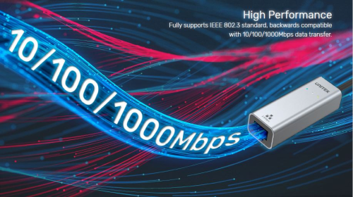 Unitek Hibrit USB-C/USB-A - 2.5G Gigabit Ethernet Adaptörü (U1313CGY01)