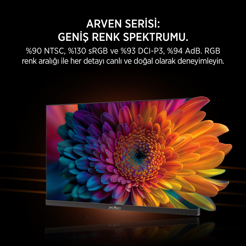 James Donkey Arven A70 27″ 240Hz 0.5Ms FHD VA Panel Gaming RGB Pivot Monitör (Sıfır Ölü Piksel Garantili)