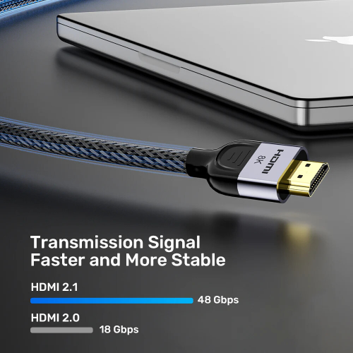 Unitek 8K Örgülü Naylon HDMI Kablosu (C11093RGY01-1M)